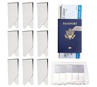 Kulannder 10Pcs Stainless Steel Money Clip, Metal Money Clips Silver Clips Bill Cash Credit Holder for Men and Women 3.6 * 1.7cm