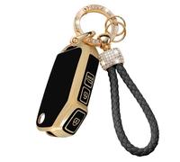 KULCSOK Key Fob Cover fit for Kia Forte xls Soul LX k5 Soul Sorento Sportage Cerato NIRO 2019-2023 TPU Key Cover Case Protector Bling Keychain Car Keyring for flip Key 3 Buttons A Black