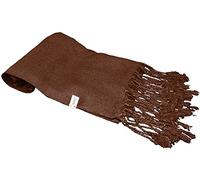 Kuldip Women's 'Seconds' Pashmina Scarf - Great Value Shawl & Wrap with Minor Flaws in Dark Chocolate Brown
