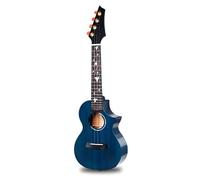 Kulele For Adults 26inch Glossy Cutaway Ukulele Made Of Solid Mahogany And Rosewood Is Suitable For Beginners And Intermediate Users(23 Blue)
