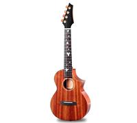 Kulele For Adults 26inch Glossy Cutaway Ukulele Made Of Solid Mahogany And Rosewood Is Suitable For Beginners And Intermediate Users(26 Blue)