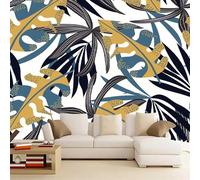 Kuletkear Mural Wallpaper Stick and Peel Palm Leaves Poster Paper Tropical Plants Wall Decal for Girls Kids Bedroom Nursery Home Decor Gift 249x175cm