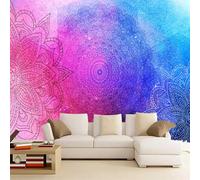 Kuletkear Removable Wall Mural Mandala Self-Adhesive Large Wallpaper Psychedelic Art Waterproof Decals Art for Baby Nursery Girl Boy Kids Room Wall Decor 200x140cm