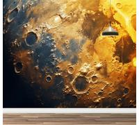 Kuletkear Wall Mural Earth's Surface Large Photo Wallpaper Universe Poster Paper Removable for Living Room Bedroom Nursery Décor 300x208cm