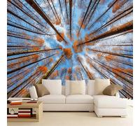 Kuletkear Wallpaper Tree Large Wall Mural Removable Autumn Landscape Poster Paper for Home Art Decor Ceiling Wall Decorate Kids Bedroom Room Decorations 495x353cm
