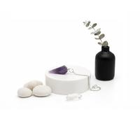 KULIA Amethyst Pendulum Chakra Altar Décor Natural Gemstone Chakra Stones Home Decoration Reiki Crystals Set Feng Shui Pendulum Natural Quartz Return Gift