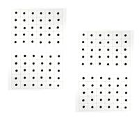 KULIA Black Round Bindi Bridal Tikka Mix Sizes Self Adhesive Bridal Bindi Long Lasting Traditional Daily Wear Wedding Forehead Tikka Tattoos Stickers Pack of 4 Fashion Jewelry Face Jewels