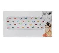 KULIA® Chand Bindi Forehead Tattoos Stickers Wedding Bindi Face Stickers Ethnic Tikka 6 Packets Ethnic Stickers Bollywood Party Mix Size Forehead Stickers Face Jewels Stickers Fashion Jewels