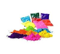 KULIA® Holi Colour Powder Multi Colour Powder 10 Gm Gulal DIY Craft Hindi Pooja Items Perfect for Small Events, Photoshort, Birthday Parties Rangoli Making Color Holi Decorations