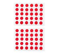 KULIA® Indian Red Bindi Round Dots Tattoos Sticker Round Bindi 4 Packets Bindi Dots Tattoos Sticker Bindi Tikka Bollywood Party Large Size Forehead Stickers Wedding Tikka Fashion Jewelry Face Jewels