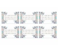 KULIA® Multicolor Bindi Tattoos Stickers Forehead Tikka Self Adhesive Bindis 6 Packets Face Jewels Indian Sticker Women Bindi for Daily Wear, Wedding Fashion Jewelry Face Jewels