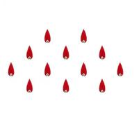 KULIA® Red Bindi Tattoo Stickers Women Tikka Bindi Set Round Dots Forehead Stickers Face Gems Bindi Round Sticker Fashion Tikka Bollywood Stickers Party Mix Size Bindi Fashion Jewelry Face Jewels