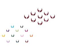 KULIA Round Multi Bindi Face Gems Forehead Tikka Tattoos Stickers Bindi Pack of 6 Bollywood Party Mix Size Sticker Bindi Fashion Jewelry Tattoos Sticker Tikka Ethnic Women Bindi Face Jewels