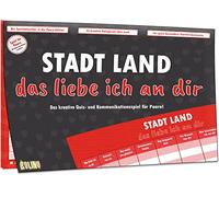 Kulinu Stadt, Land, das Liebe ich an dir - Game for Couples - Partner Gifts Anniversary - Gift for Him Her Boyfriend Girlfriend - 100% Made in Germany