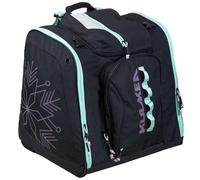 KULKEA Powder Trekker Women’s Ski Boot Backpack - Ski Boot Bag With External Helmet Sling For Maximum Gear & Boot Storage - Durable, Spacious, & Water Resistant Backpack (Black/Teal/Orchid)