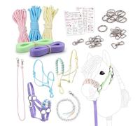 kullaloo DIY Hobby Horse Halter Kit ✦ Make Embroidered Horse Headcollars, Rope Halters & Reins ✦ Includes Instructions ✦ Pastel