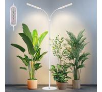 Kullsinss Plant Grow Light, Full Spectrum Plant Light for Indoor Plants, Height Adjustable Halo Grow Lamp with 3 Color Modes, 10 Dimmable Brightness, Low Safe Voltage, Idea for Mini Small Plant