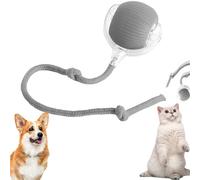 KULSUM Chewie Viral Rolling Ball, Electric Dog Ball Toy, Interactive Dog Ball Toy Chase Mate Cat Toy, Smart Automatic Rolling Pet Ball for Indoor Large Small Cats & Dogs (Grey)