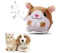 KULSUM Pet Plush Bouncing Ball Toy with Music, Dog Ball Dog Toy Food Ball, Toy Ball Non-Toxic Anti-Bite Toy Ball Suitable For Pet Dog IQ Training Ball for Pet (Hamster)