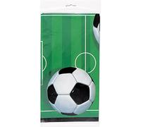 3D Soccer Party Rectangular Plastic Table Cover (137cm x 213cm) 1 Count - Durable Tablecloth for Sports Event, Birthday, and Theme Celebrations