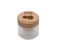 KUM 1071011 Woodruff Double Sharpener with Glass Container, Sustainable, Made of Wood, for Thick and Thin Pencils