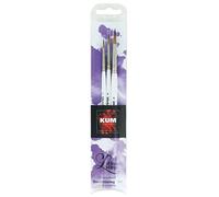 Kum 5119416 Memory Point Brushlettering Width 1, 3 & 6 3 Brushes in Set, Synthetic, White