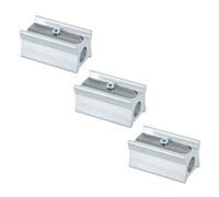 KUM AZ104.06.16-M Long Cone Sharpener Magnesium Stenograph 400 5L Pencil Sharpener for Long Lead Tips, Silver, Pack of 3