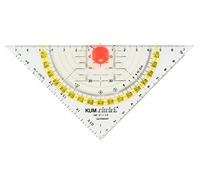 Kum az209.12.19 T Geometry Square 293 °C, Raised Nubs with Compass Points 1 Piece 16 cm Acrylic Transparent