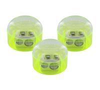 KUM AZ301.08.16-G - Double Pencil Sharpener with lid 208 M2, 3 Pencil sharpeners Blue, Pencil Sharpener for Storage bin
