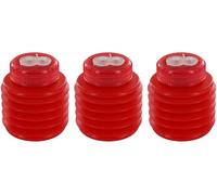 KUM AZ347.00.16-R - Pencil Sharpener with Holder Softie 442 M2, 3 Pencil sharpeners red, Flexible and Break-Proof, Double Sharpener with Holder