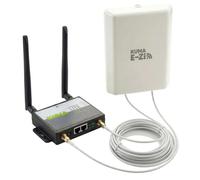 KUMA CONNECT E-Zi 4G Router with SIM Slot & Weatherproof Outdoor Antenna | Long-Range Directional Mobile Broadband WiFi Hotspot for Static Caravan, Home Office | Unlocked 150Mbps LTE 12vDC/240vAC
