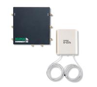 KUMA CONNECT E-Zi 5G Router with SIM Slot - 2Gbps Portable WiFi Router & Directional Outdoor Antenna for Home Office Static Caravan - Wireless Mobile Internet Hotspot - 5G 4G-LTE & 3G - 12vDC + 240vAC