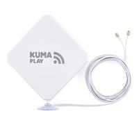 KUMA PLAY 5G & 4G LTE Antenna for Router | Indoor High Gain Omnidirectional Signal Booster Mobile Broadband Aerial | 2x SMA Connectors, 3m Cable - For Home, Caravan, Garden Office (EE, Vodafone, O2)