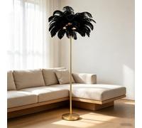 kumamart Modern Freestanding Feather LED Floor Lamp