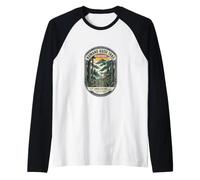 Kumano Kodo Japan - Religious Walk Hiking Badge Raglan Baseball Tee