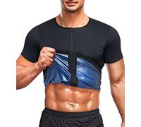 KUMAYES Men's Sauna Suits (3XL), black