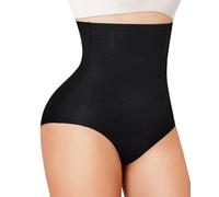 KUMAYES Tummy Control Knickers, High Waisted Womens Shapewear Shorts, Extra Firm Body Shaper Women Tummy Control Underwear Pants (Black, L)