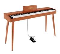 KUMENG - 88 Keys Semi-Weighted Digital Piano Keyboard, Full Size Electric Piano for Beginners, with Sheet Music Stand, Pedal, Power Adapter, Headphone Mode,