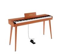 KUMENG - 88 Keys Semi-Weighted Digital Piano Keyboard, Full Size Electric Piano for Beginners, with Sheet Music Stand, Pedal, Power Adapter, Headphone Mode,