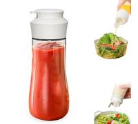 kumet 12oz Condiment Squeeze Bottle - Ideal for Sauces, Dressings, BBQ, Ketchup, and More - Versatile Kitchen Tool for Easy Dispensing