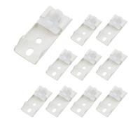 KUMGROT 1.85 Inch Ceiling Curtain Track, Iron Wall-Mounted Bracket, Adjustable Curtain Rod Brackets Support Curtain Tracks, Allowing You to Position Your Curtains, 10 Pcs (C04)