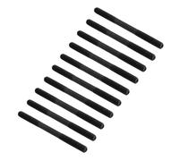 KUMGROT Double Ended Stud Screws, Full Threaded Rod 304 Stainless Steel Long Threaded Rod Bolts for Furniture Machinery Fasteners M8x100mm 10 Pcs, Black