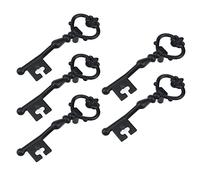 KUMGROT Zinc Alloy Antique Key Shaped Cabints Pulls for Drawer, Wardrobe, Dresser Handle Decoration Accessories(Black)