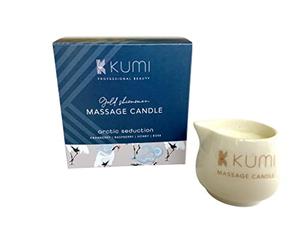 Kumi Aromatherapy Massage Candle - Scented Candle for Massage - Plant Based & Vegan Massage Oil Based Candle - Home Spa - UK Made - 55g - Arctic Seduction
