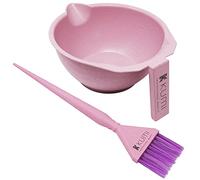 Kumi Professional Wheat Eco-Friendly Pink 2-Piece Tint Bowl & Brush Set - Ideal for Home & Professional Use