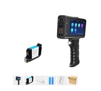 KUMIAN Handheld Printer, 12.7mm Label Printer Smart Handheld Inkjet Printer Qr Bar Lot Code Logo Coding Machine For Glass,Text on Any Surface(Printer with 1 Ink)