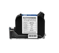 KUMIAN Handheld Printer, Handheld Printer Portable Small Coding Machine Mini Inkjet Printer Multilingual Print Logo Quick Dry Inkjet Printer,Text on Any Surface(Black quick drying)