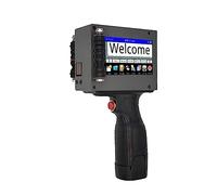 KUMIAN Handheld Printer, Portable Handheld Printer, 12.7mm Lot Qr Code Barcode Printer, Intelligent Inkjet Fast Dry Printing, Not Easy To Fade,Text on Any Surface(Machine with Ink)