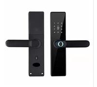 KUMIAN Smart Lock, TT Lock Electronic Lock Smart Door Lock Fingerprint Lock Password IC Card Key For Smart Home,for Bedroom Hotel Office Apartment(22x235 6072,Nero)