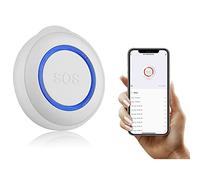 KUMIAO Caregiver Pager System - Medical Alert System with Waterproof SOS Button - Wifi Smart Wireless Solution for Handicapped, Elderly - One-key Alarm Call for Help